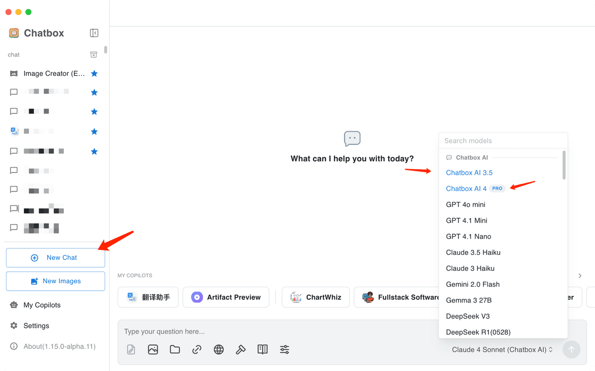 Chatbox Desktop App settings